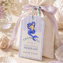 Marcas de Favor de Aniversário de Sereia