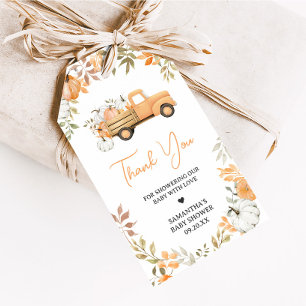 Etiqueta Para Presente Marcas de Favor de Baby Shower de Caminhão da Pequ