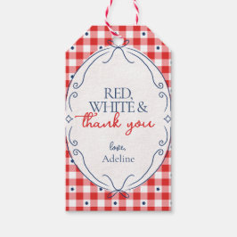 Etiqueta Para Presente Marcas de Favor de Festa Vermelho Branco e Obrigad