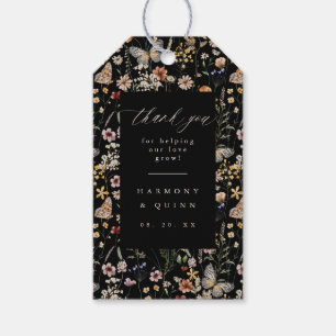 Etiqueta Para Presente Marcas de Favor Pendentes de Flor Silvestre Floral