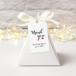 Etiqueta Para Presente Marcas de Favoritos de Chá de fraldas Ladybug da W