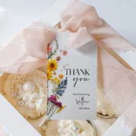 Etiqueta Para Presente Marcas de Flores Silvestres Prensadas para Chá de