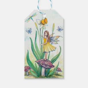 Etiqueta Para Presente Marcas de Presente de Arte Fantasia da Fada da Flo