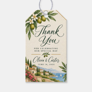 Etiqueta Para Presente Marcas de Presente de Casamento com Limão Mediterr
