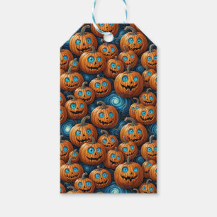 Etiqueta Para Presente Marcas de Presente de Halloween de Abóbora