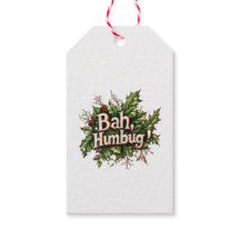 Marcas de Presente de Natal Bah Humbug A Christmas