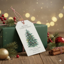 Marcas de Presente de Natal Festivo para Embrulho 