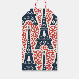 Etiqueta Para Presente Marcas de Presente Florais de Paris Folclóricas | 