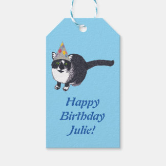 Etiqueta Para Presente Marcas de Presente Personalizadas de Gato Pontilhi