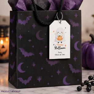 Etiqueta Para Presente Marcas de Presente Personalizadas Feliz Halloween