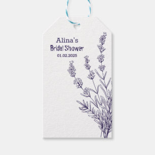 Etiqueta Para Presente Marcas personalizadas de flores da lavanda frances