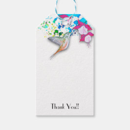 Etiqueta Para Presente Marcos de Presente do Favor do Casamento Hummingbi