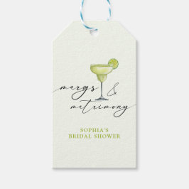 Etiqueta Para Presente Margs & Matrimony Bridal Shower Verde Lima