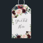 Etiqueta Para Presente Marinho Azul Blush Floral Vazio Casamento de Aquar<br><div class="desc">Anexe estas etiquetas quic rústicas aos seus favores do chá de panela para dizer obrigado aos convidados no estilo de verão. Todo texto é editável para a personalização máxima.</div>