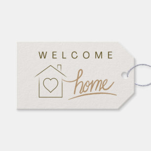 Etiqueta Para Presente Marketing de boas-vindas do Home Real Estate Minim