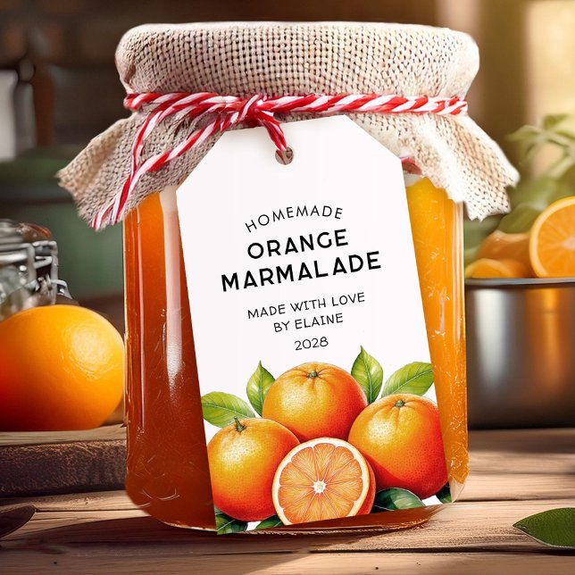 Etiqueta Para Presente Marmelada caseira de laranja na despensa (Criador carregado)