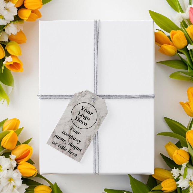 Etiqueta Para Presente Mármore bege (Criador carregado)