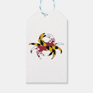 Etiqueta Para Presente Maryland Flag Crab