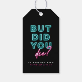 Etiqueta Para Presente Mas Morreu? Neon Blue & Pink Hangover Kit