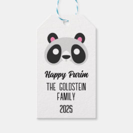 Etiqueta Para Presente Mascarada fantasma de máscara de urso Purim panda
