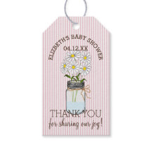 Mason Jar no Bebê Strike Rosa Obrigado