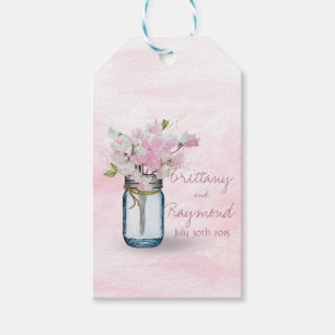 ETIQUETA PARA PRESENTE MASON JAR WATERCOLOR PINTA DOCE PEAS
