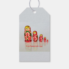 Etiqueta Para Presente Matryoshka Dolls