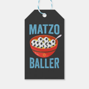 Etiqueta Para Presente Matzo Baller Funny Soccer Hanukkah Holiday Gift