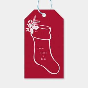 Etiqueta Para Presente Meias de Natal design