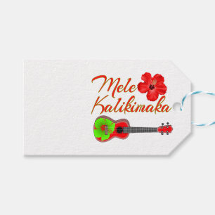 Etiqueta Para Presente Mele Kalikimaka Ukulele