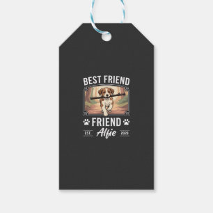 Etiqueta Para Presente Melhor Amigo Alfie Amante de Cães