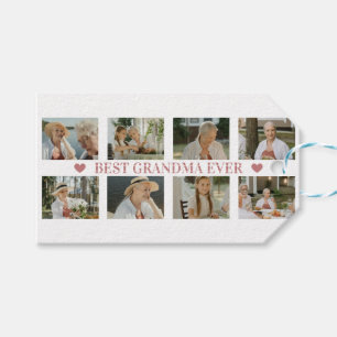 Etiqueta Para Presente Melhor Avó do Mundo Colagem de Fotos – Presente co
