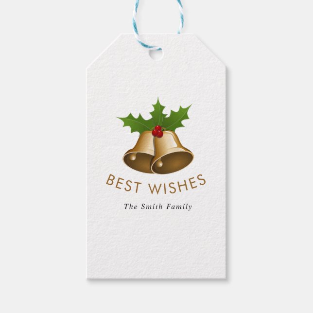 Etiqueta Para Presente Melhor Família Jingle Bells Smith (Frente)