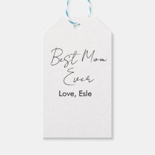 Etiqueta Para Presente melhor mãe de sempre dia das mães nome data simple