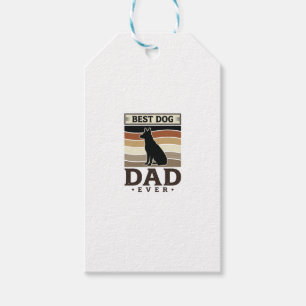 Etiqueta Para Presente Melhor Pai de Cachorro de Todos os Tempos Design d