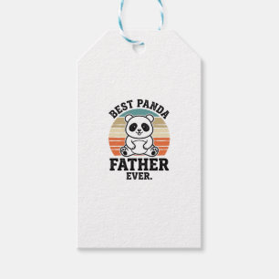 Etiqueta Para Presente Melhor Pai Panda de Todos os Tempos Camisa Vintage