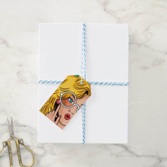 Etiqueta Para Presente Menina #1 (Com cordão)