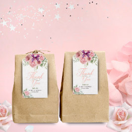 Etiqueta Para Presente Menina Bebê em Flor Bebê Festa de Chá Tag de Prese