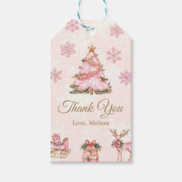 Etiqueta Para Presente Menina do Winter Onederland 1º Aniversário Floco d