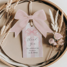 Etiqueta Para Presente Meninas Querem Ser Um Obrigado pelo 1º Aniversário