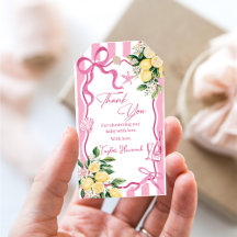 Meninas Rosa Limão Ciao Baby Chá de Bebê Italiano