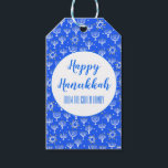 Etiqueta Para Presente Menorah Hanukkah Star do David CUSTOM Holiday<br><div class="desc">Espero que goste desta design de férias. Adicione seu próprio texto à frente ou atrás. Verifique meu compro se há mais itens correspondentes,  como adesivos,  canecas,  cartões,  papel de embrulho,  assim como outros padrões de férias. Obrigados para comprar comigo! Se você quiser algo personalizado,  me avise!</div>