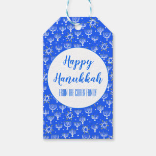Etiqueta Para Presente Menorah Hanukkah Star do David CUSTOM Holiday