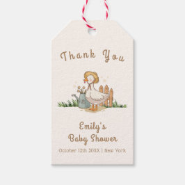 Etiqueta Para Presente Meodow Vintage - Chá de fraldas do Jardim de Casco