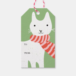 Etiqueta Para Presente Meowy Christmas