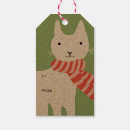 Etiqueta Para Presente Meowy Christmas