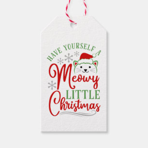 Etiqueta Para Presente Meowy Little Christmas