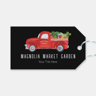 Etiqueta Para Presente Mercado dos frangos de Fazenda biológica