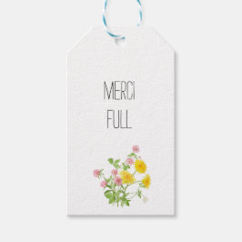 Etiqueta Para Presente Merci cheio québécois