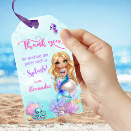 Etiqueta Para Presente Mermaid Birthday Party - Under the Sea Splish Spla